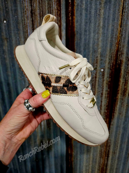 Ariat Ranch Runner in Cream & Leopard #6696