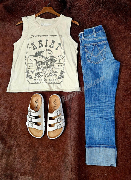 Ariat Wanted Skull Cowboy Tank #6704