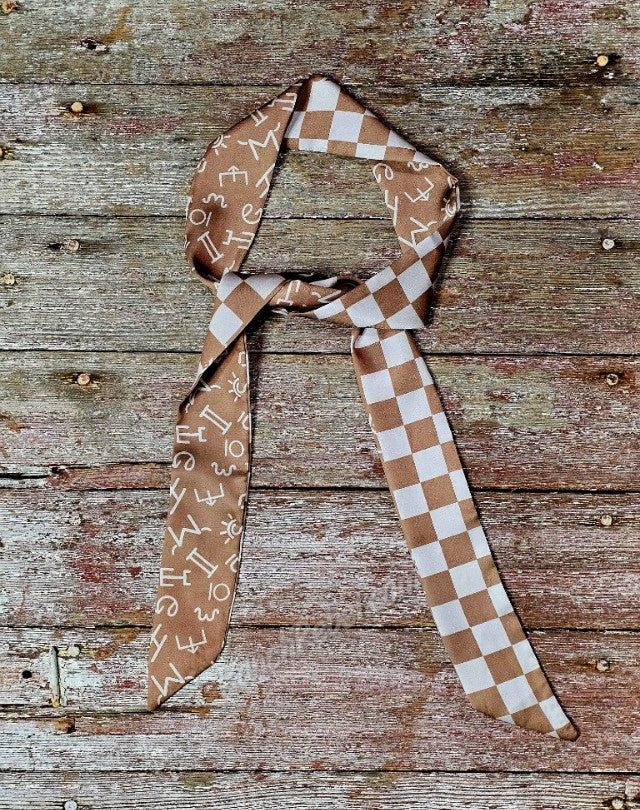 Cattle Brand Checkered Twilly #6710