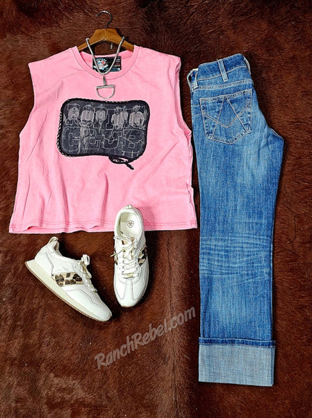 Pink Roping Club Tank #6707