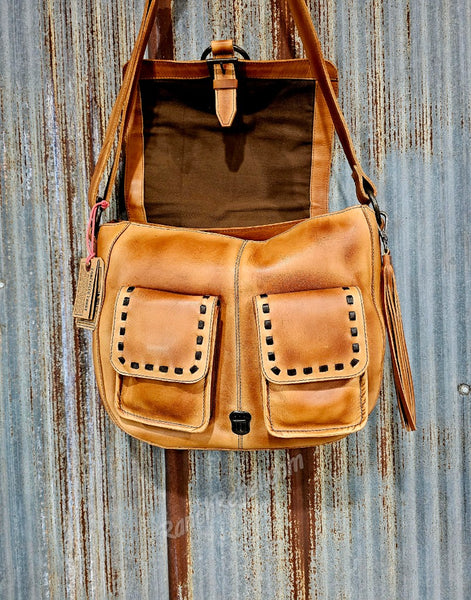 STS Ranch Bandera Tan Saddle Hobo Bag #6717