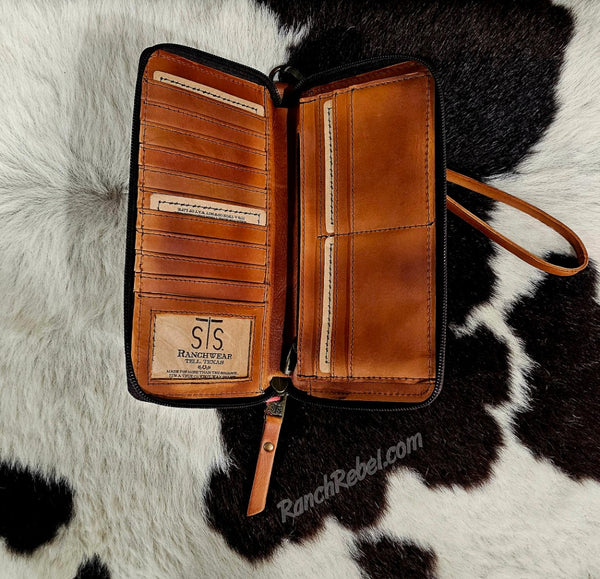 STS Ranch Bandera Tan Berkley Bifold Wallet #6718
