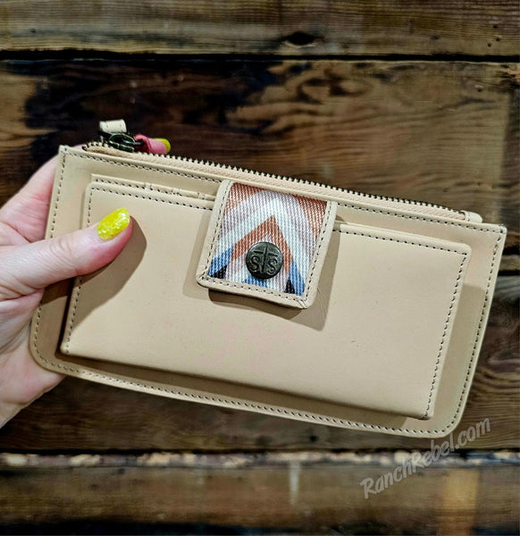 STS Ranch Basic Bliss Buckskin Haley Bifold Wristlet #6714