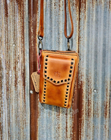 STS Ranch Bandera Tan Quickdraw Crossbody Wallet #6720