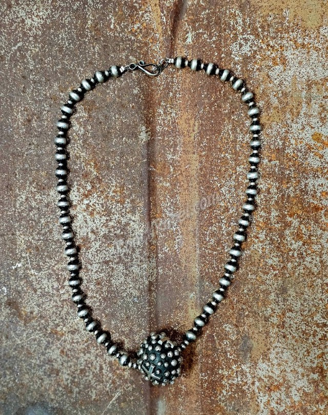 Solid Dot Cross Pendant Necklace #6716