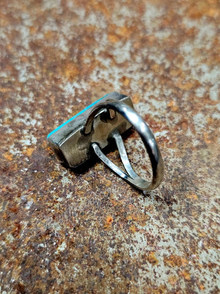 Turquoise Bar Ring #6723