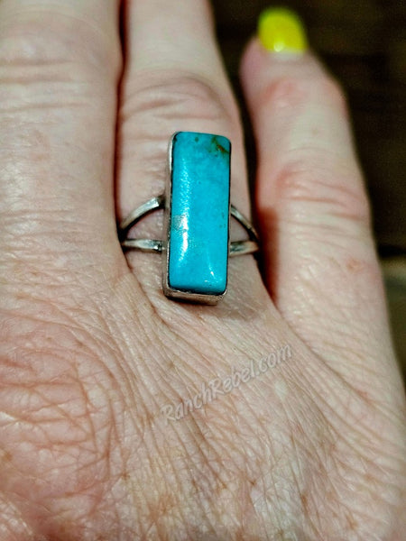Turquoise Bar Ring #6723