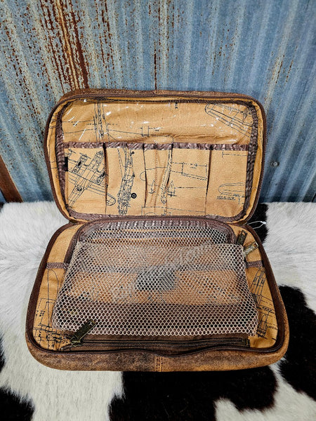 Scully Leather Travel Shave Kit #6726