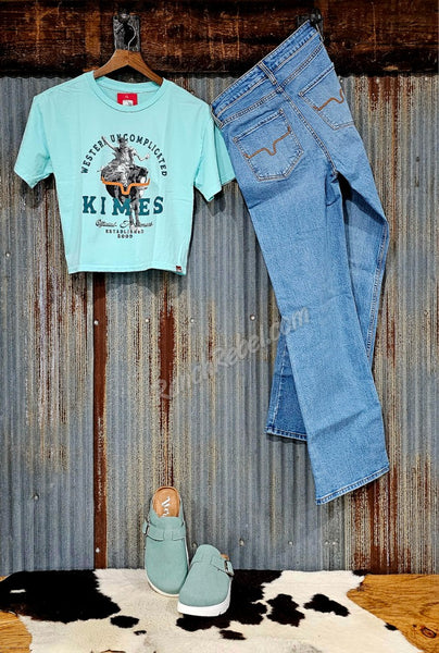 Kimes Ranch Break Through Crop Tee #6733