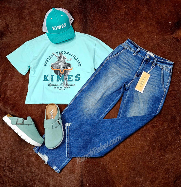 Kimes Ranch Break Through Crop Tee #6733