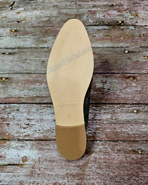 Agave Sky Oasis Turquoise Mules #6747