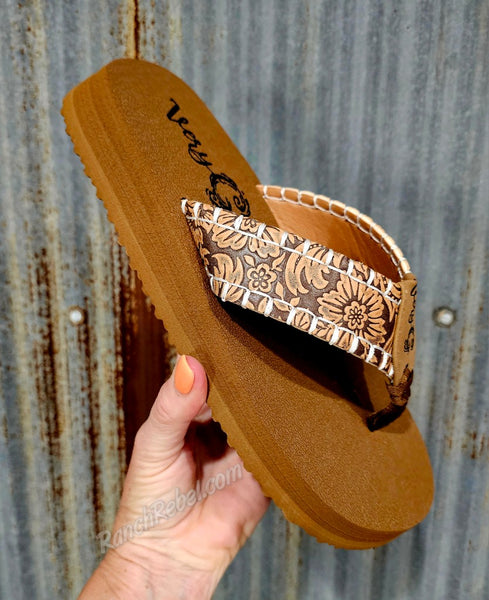 Pamela Tooled Flip Flop #6752