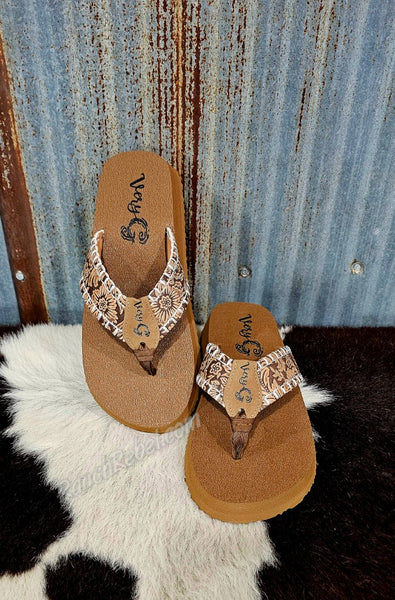 Pamela Tooled Flip Flop #6752