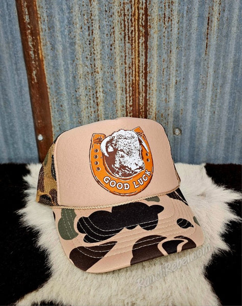 Lucky Hereford Cap in Camo #6754