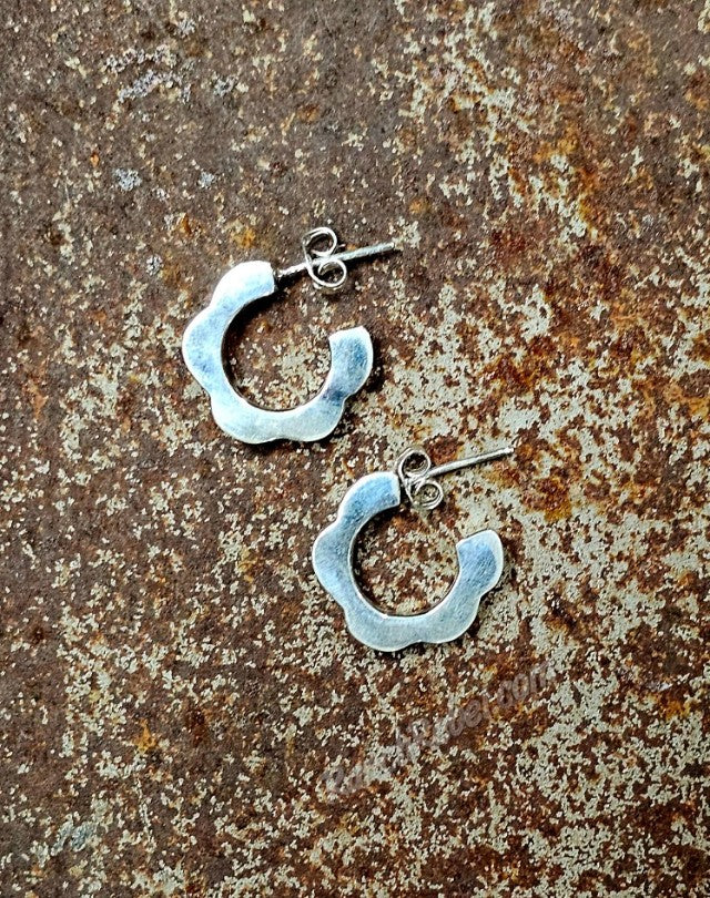 Sterling Silver Bloom Hoops #6773