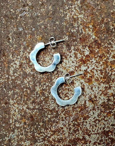 Sterling Silver Bloom Hoops #6773