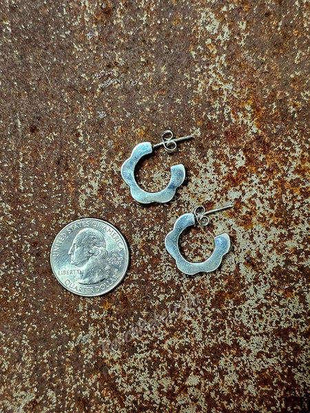 Sterling Silver Bloom Hoops #6773
