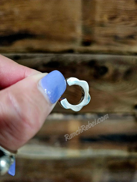 Sterling Silver Bloom Hoops #6773