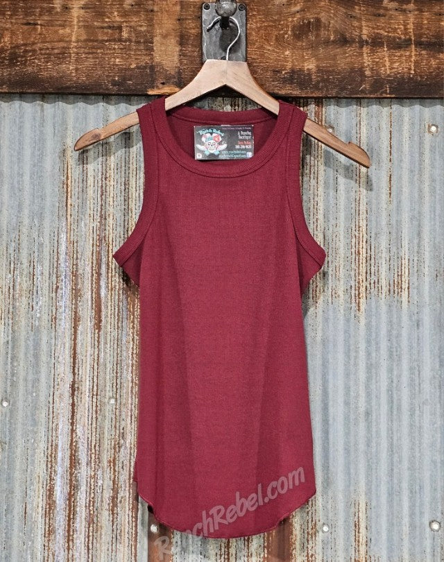 Top Shelf Tank in Burgundy #6775