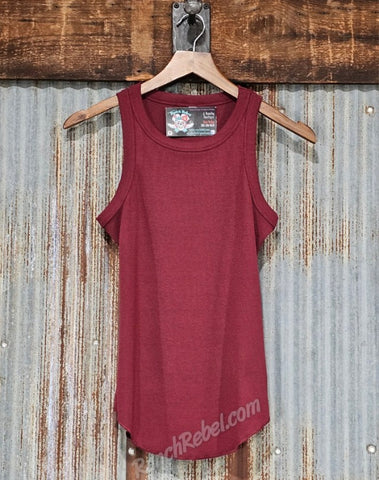 Top Shelf Tank in Burgundy #6775
