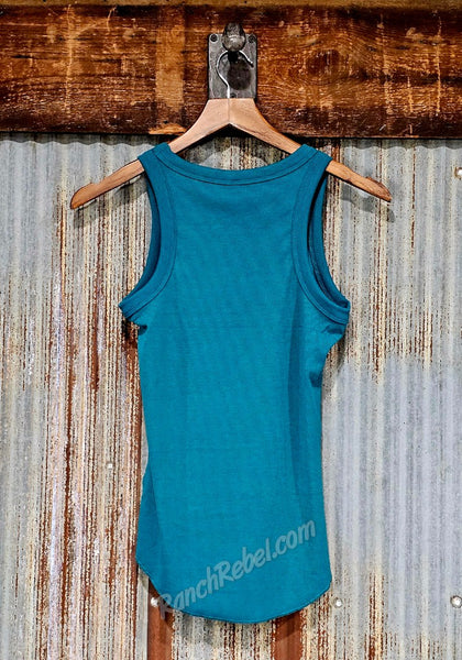 Top Shelf Tank in Teal #6779