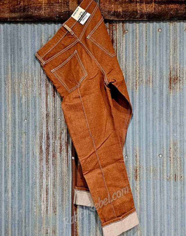 Ariat Ultra High Rise Relaxed Straight Jean in Pecan Brown #6326