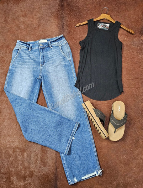 Top Shelf Tank in Black #6774