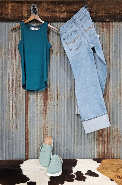 Top Shelf Tank in Teal #6779