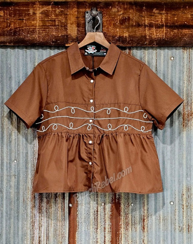 Loopty Lou Chocolate Short Sleeve #6785
