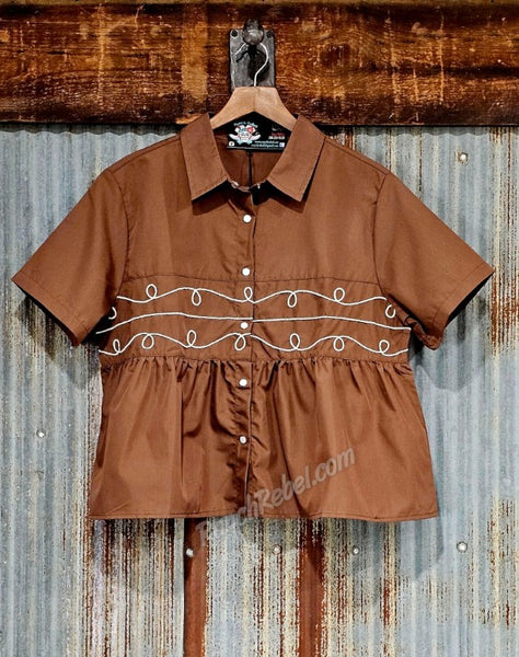 Loopty Lou Chocolate Short Sleeve #6785