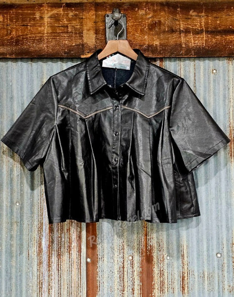Wild Child Pearl Snap Swing Top #6799