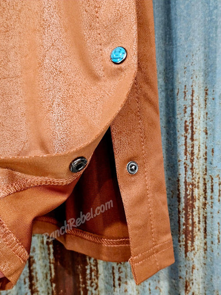 Sorrel Leather Lux Split Skirt #6796