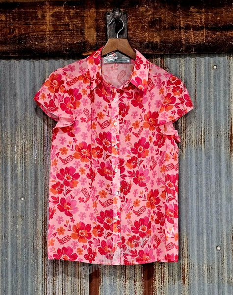 Blooms & Boots Top #6802
