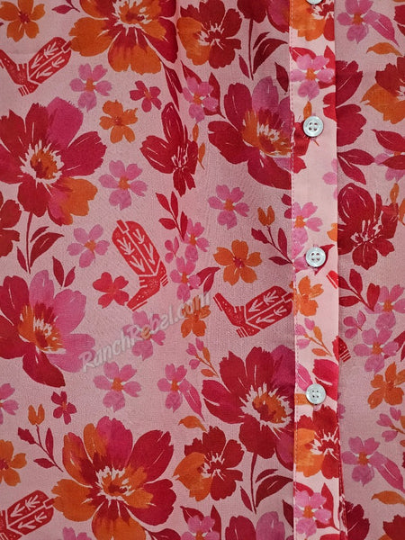Blooms & Boots Top #6802