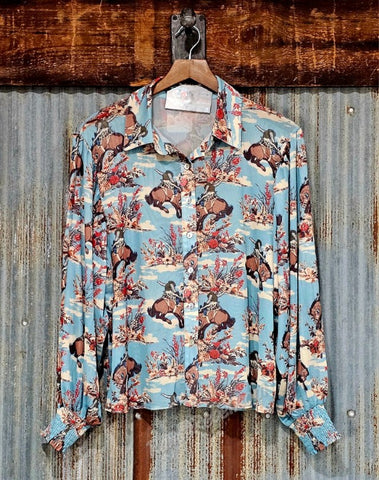 Floral Cowboy Top #6818