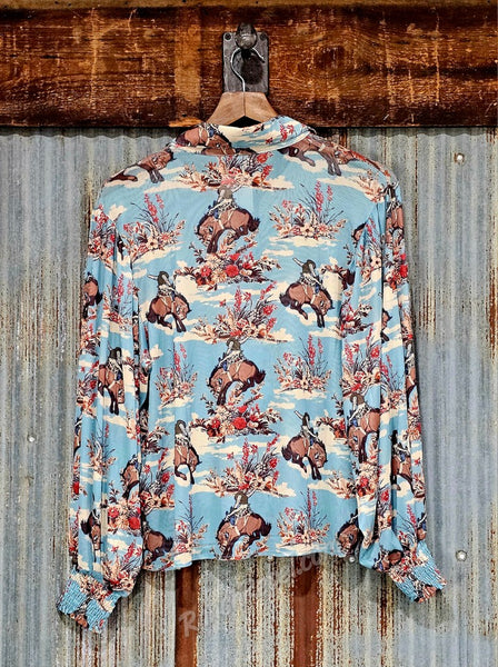 Floral Cowboy Top #6818