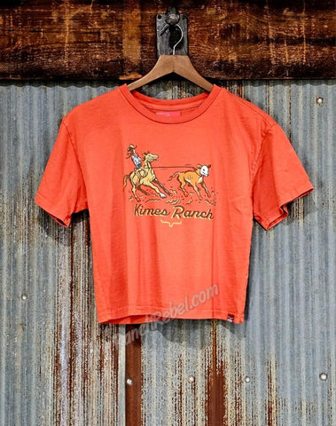 Kimes Ranch Lucky B Breakaway Roper Crop Tee #6806