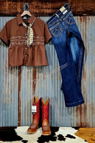Loopty Lou Chocolate Short Sleeve #6785