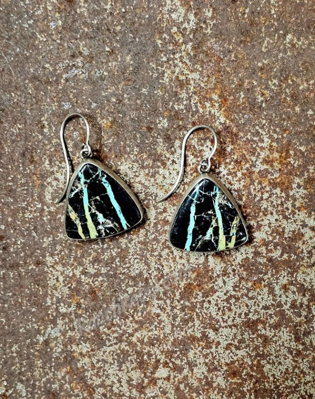 Blackjack Turquoise Earrings #6793
