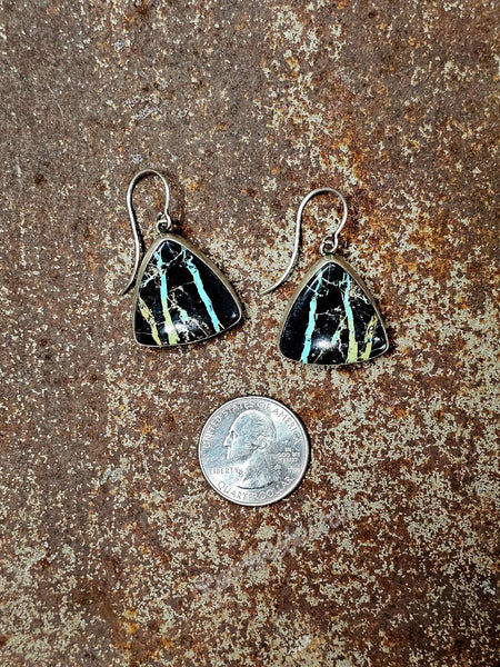 Blackjack Turquoise Earrings #6793