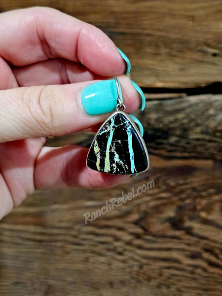 Blackjack Turquoise Earrings #6793