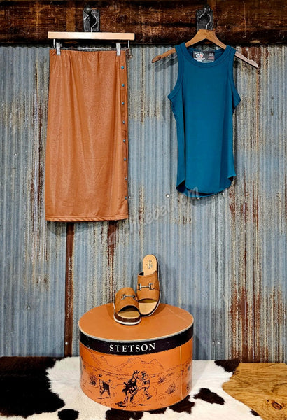 Top Shelf Tank in Teal #6779