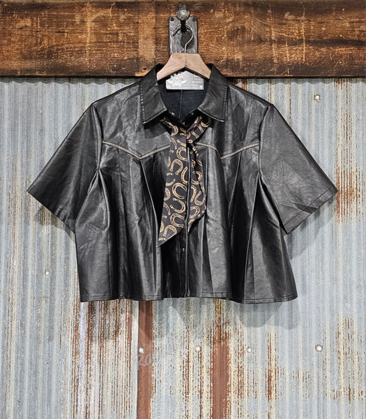 Wild Child Pearl Snap Swing Top #6799