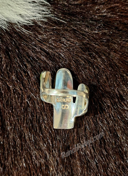 Cactus Mosaic Ring #6807