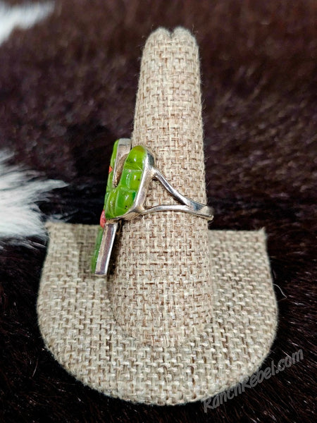 Cactus Mosaic Ring #6807
