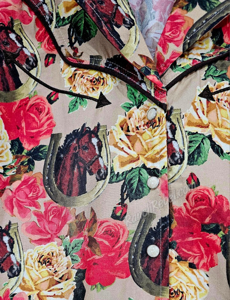 Rodeo Quincy Blooming Bronc Blouse #6828