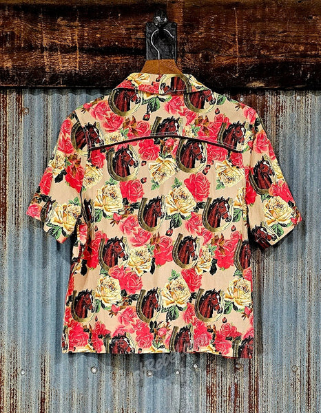 Rodeo Quincy Blooming Bronc Blouse #6828