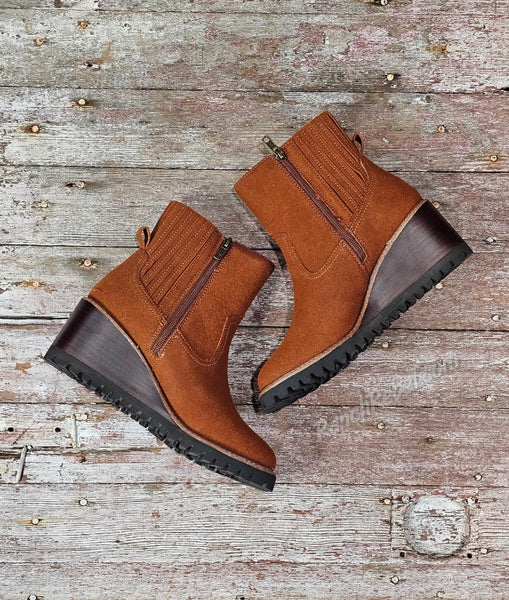 Immix Chestnut Wedge Bootie #6834