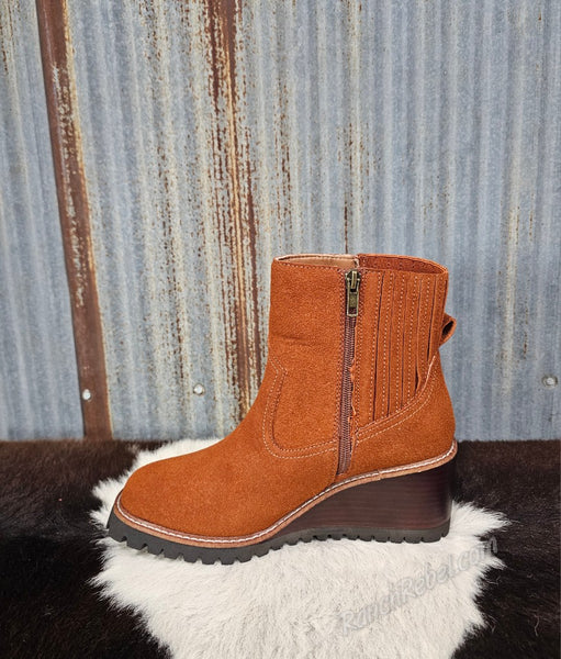 Immix Chestnut Wedge Bootie #6834