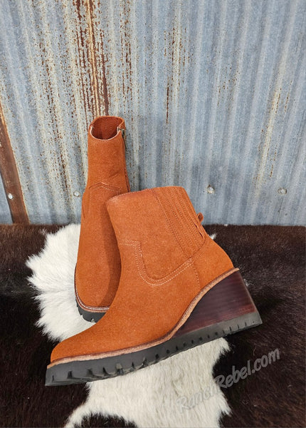Immix Chestnut Wedge Bootie #6834
